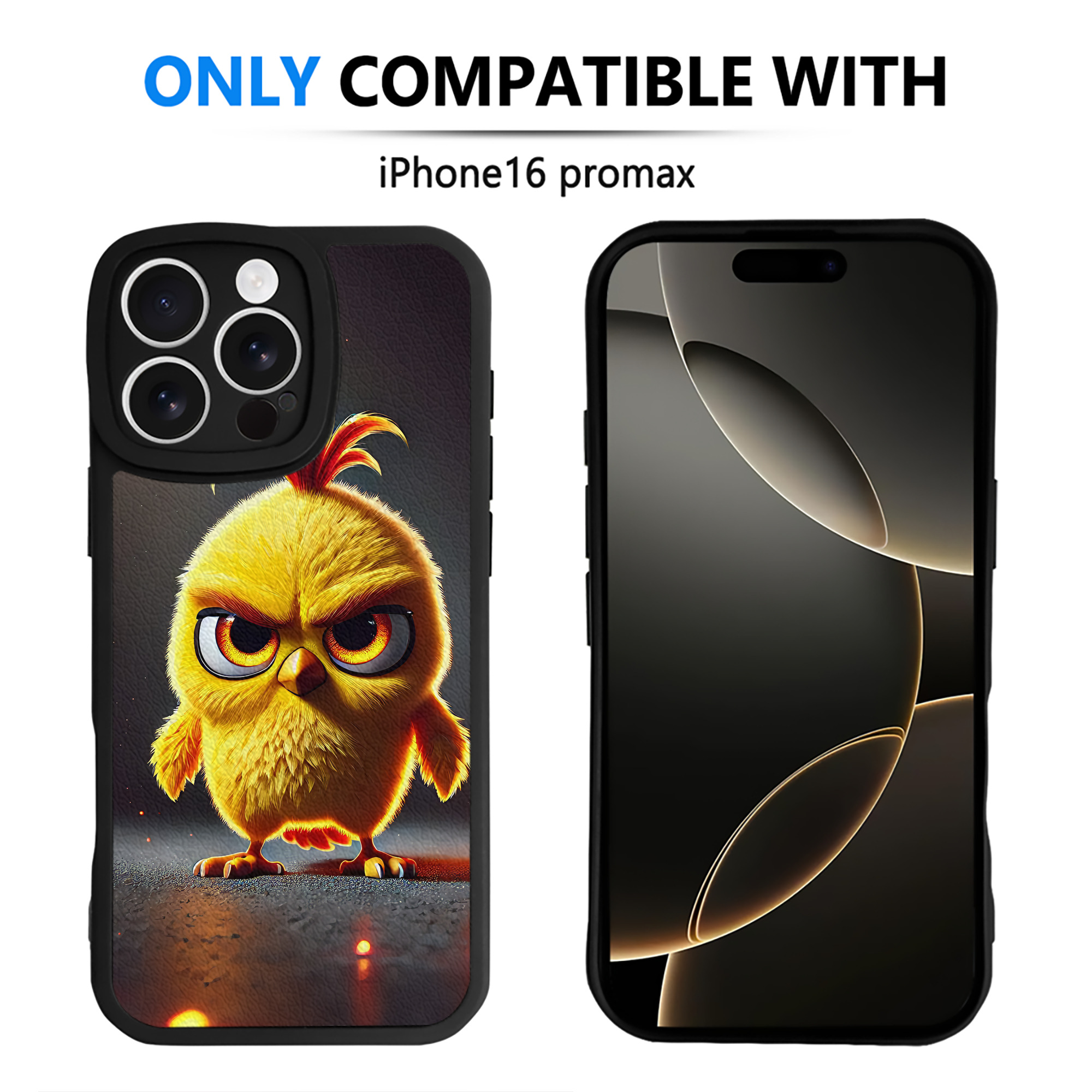 （画像用） Angry Birds アングリーバード 【iPhone 16シリーズ対応】シリコンスマホケース（レザー調） 材質：シリコン